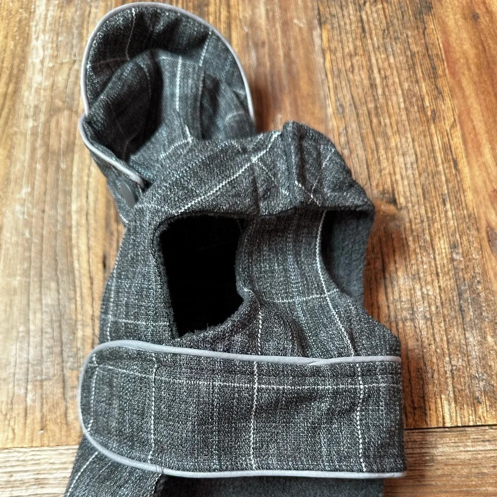 Gray Plaid Dog Coat hoodie